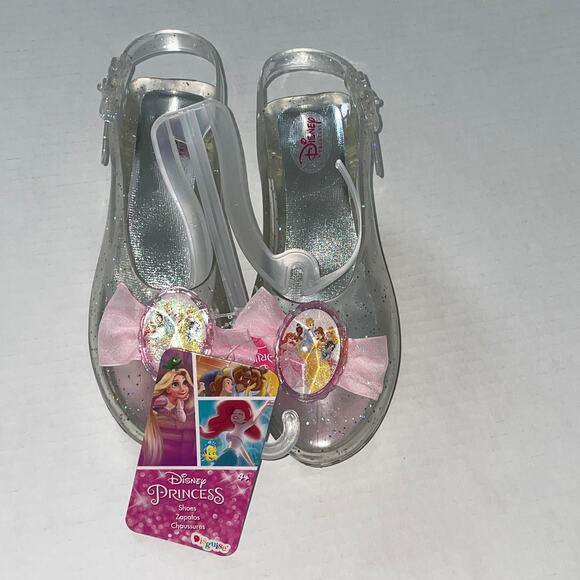 GIRLS DISNEY ALL PRINCESS SPARKLE SHOES COSTUME PLAY DRESS UP NEW - Picture 1 of 4